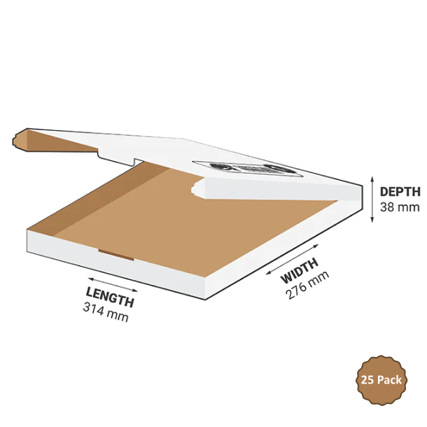 1B-T329W 3.29L - White (Tamper Evident) Box – 314mm x 276mm x 38mm (25)