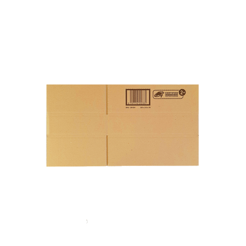 2B-504 5L  Rectangular Base Shipping Carton – 335mm x 215mm x 70mm  (25)