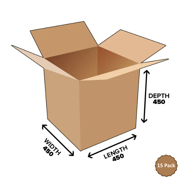 25B-C911 91L Cube Shipping Carton – 450mm x 450mm x 450mm (15)