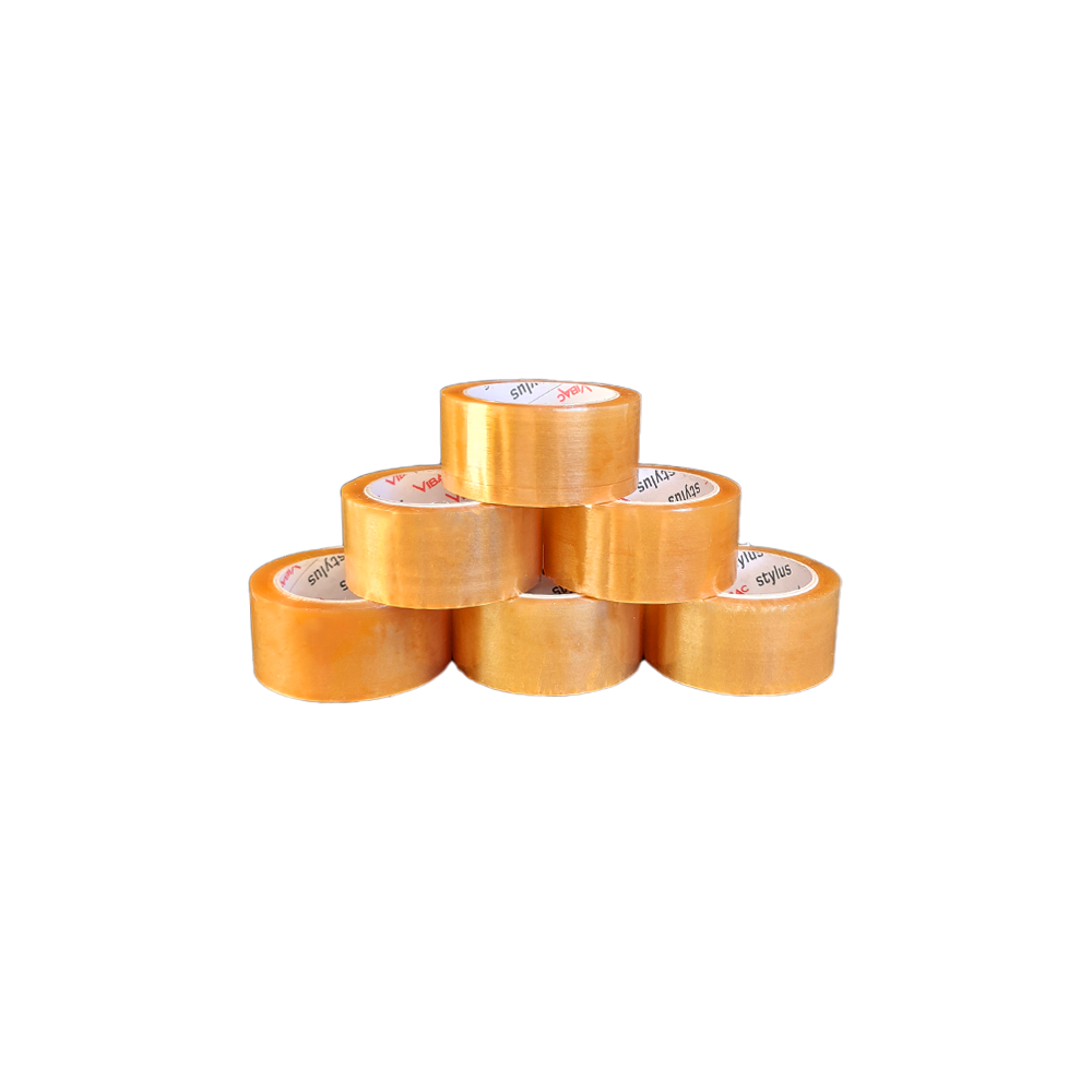 Clear Packing Tape - 6 Pack - 48mm x 75m High Quality Adhesive - Extra Length