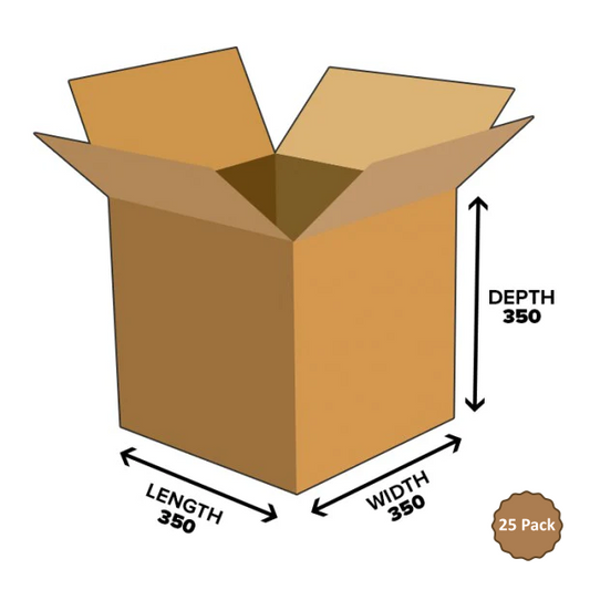 11B-C429 43L Cube Shipping Carton – 350mm x 350mm x 350mm (25)