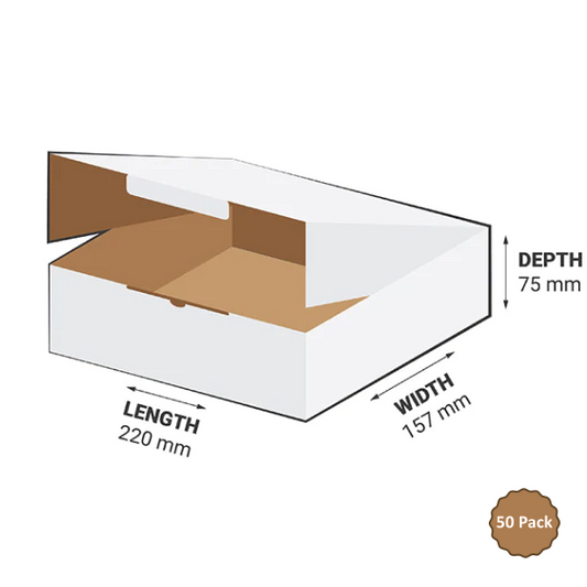 1B-M259W 2.59L Die-Cut (Mailer Style) – 220mm x 157mm x 75mm (50)